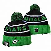 Dallas Stars Team Logo Knit Hat YD (3),baseball caps,new era cap wholesale,wholesale hats